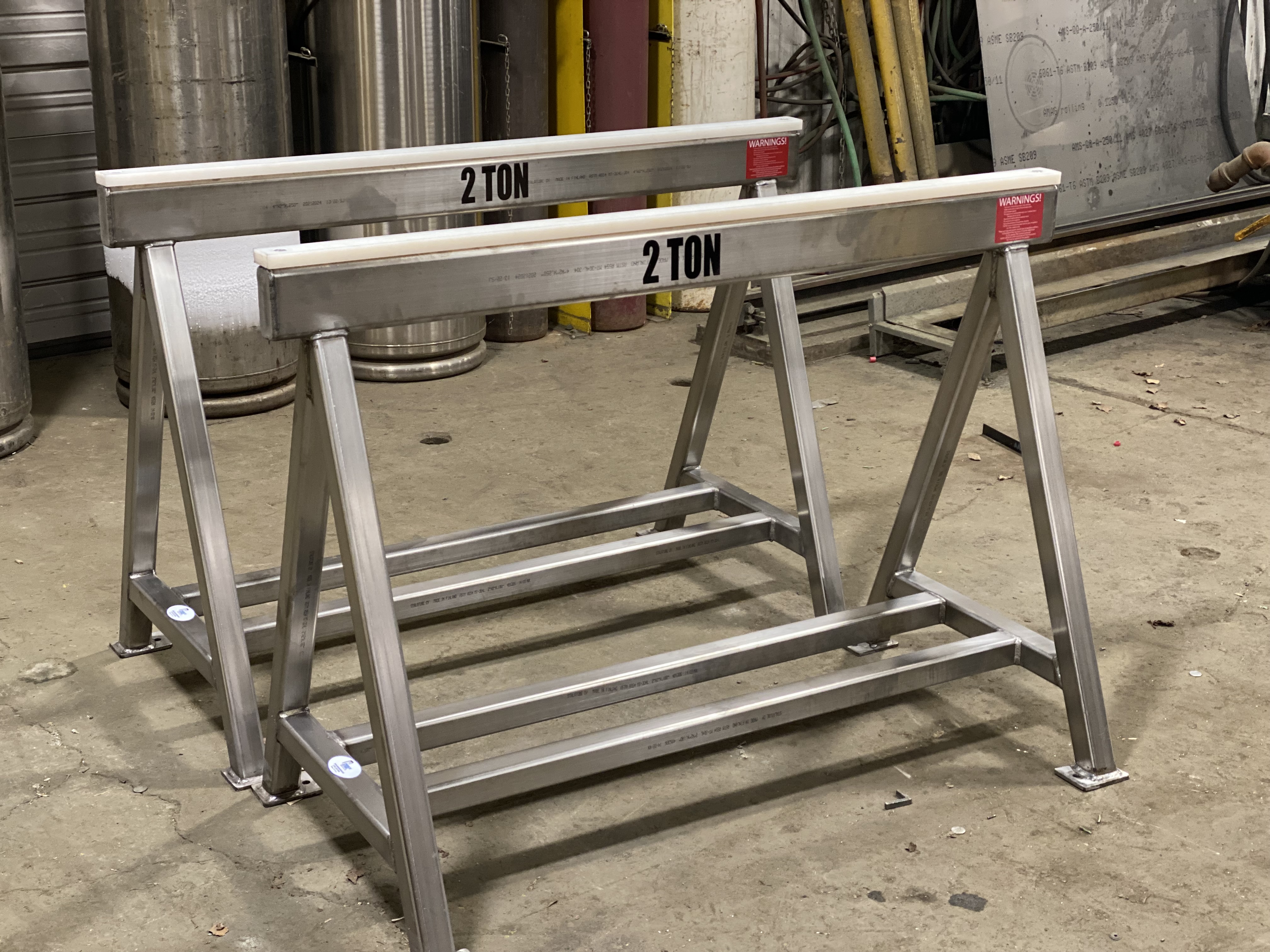 Corrosion Resistant Stainless Steel Sawhorses